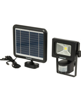 Silverline COB LED Solar-Powered PIR Floodlight