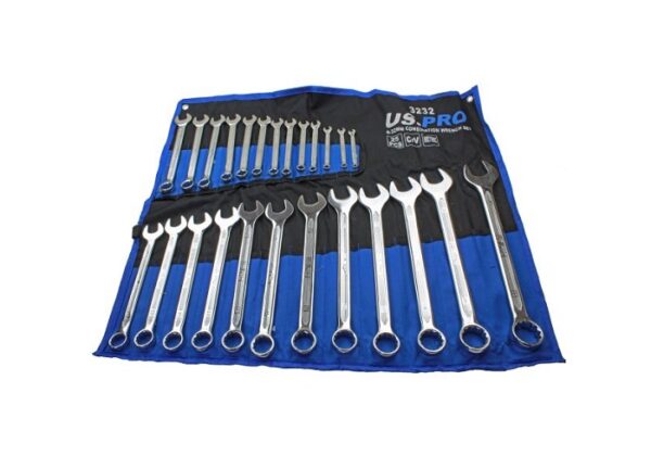 US Pro 25 Pc Metric Combination Wrench Set – 6-32MM